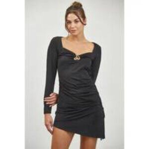 RUCHED MINI DRESS